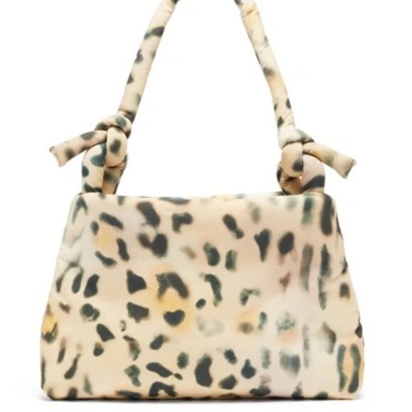 Kassl EDITIONS Lady Tec Leopard-print Padded Shoulder Bag - Picture 1 of 7